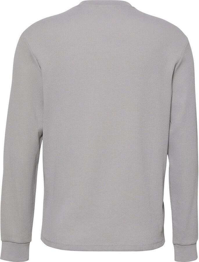 CALVIN KLEIN Heren Truien & Vesten Ls Waffle Badge Crewnk Tee Grijs - Foto 11