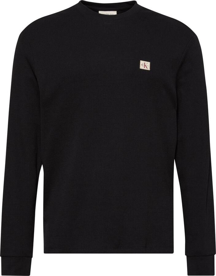 Calvin Klein Jeans T-Shirt Lange Mouw LS WAFFLE BADGE CREW LV040EM217 - Foto 6