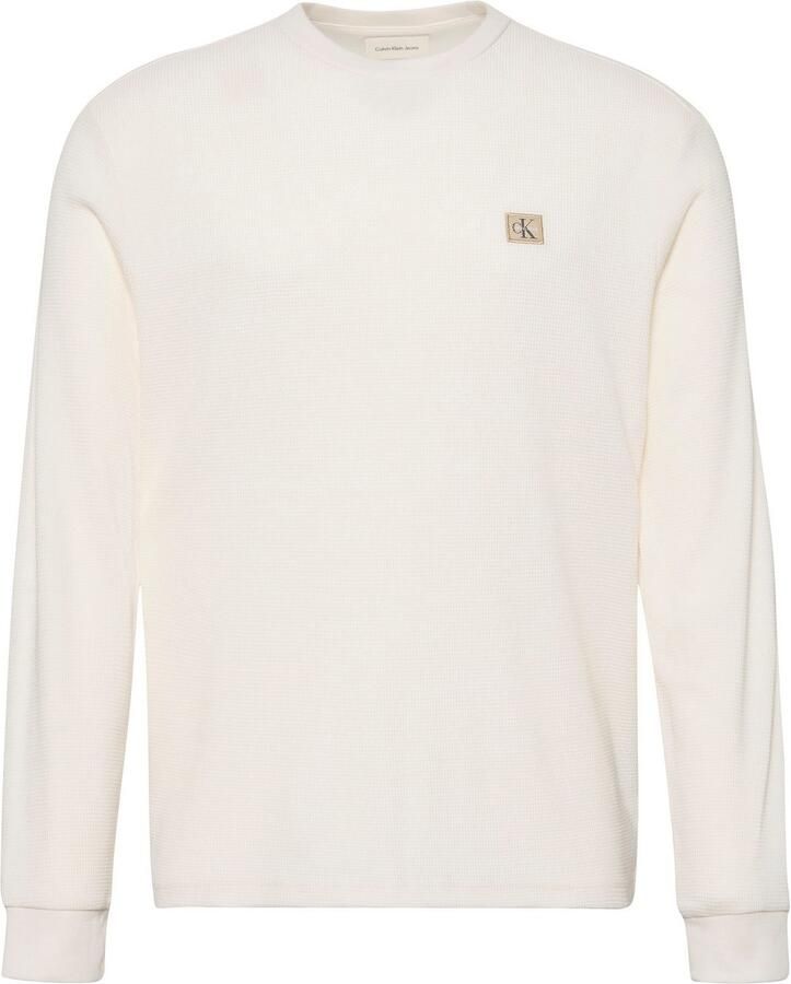Calvin Klein Jeans T-Shirt Lange Mouw LS WAFFLE BADGE CREW LV040EM217 - Foto 6