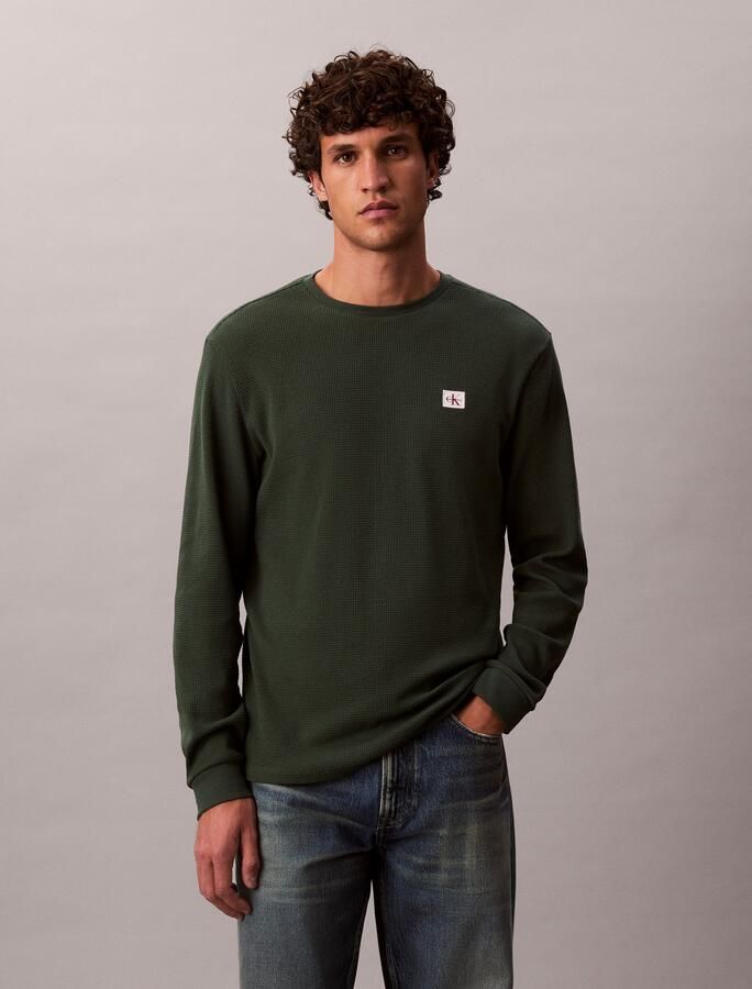 Calvin Klein Shirt met lange mouwen Met een ronde hals - Foto 6