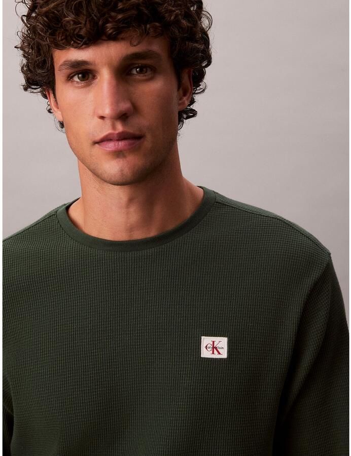 Calvin Klein Shirt met lange mouwen Met een ronde hals