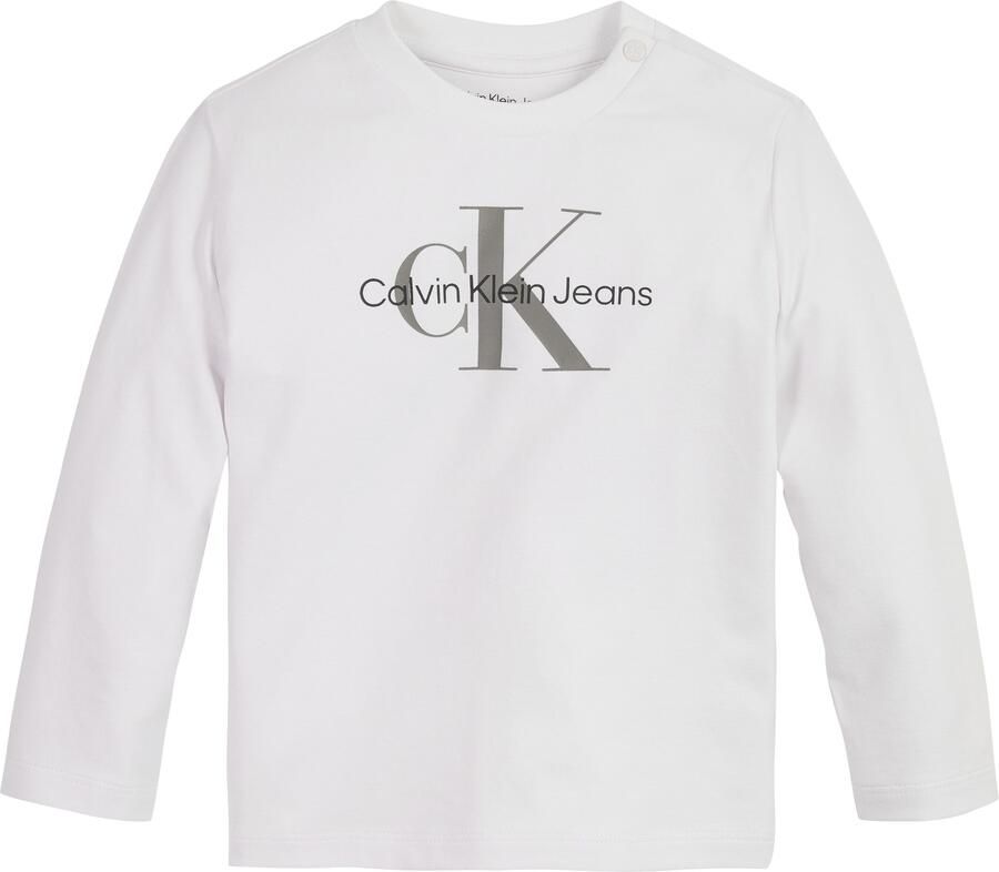 Calvin Klein Shirt met lange mouwen MONOGRAM LS T-SHIRT voor baby s tot 2 jaar met grote print - Foto 14