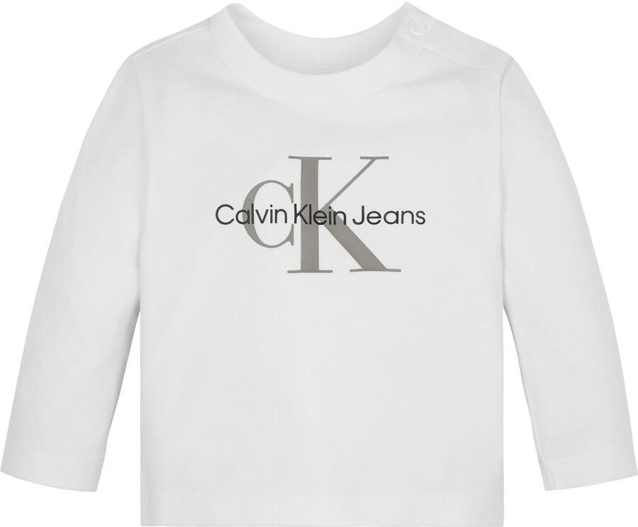 Calvin Klein Shirt met lange mouwen MONOGRAM LS T-SHIRT voor baby s tot 2 jaar met grote print - Foto 2