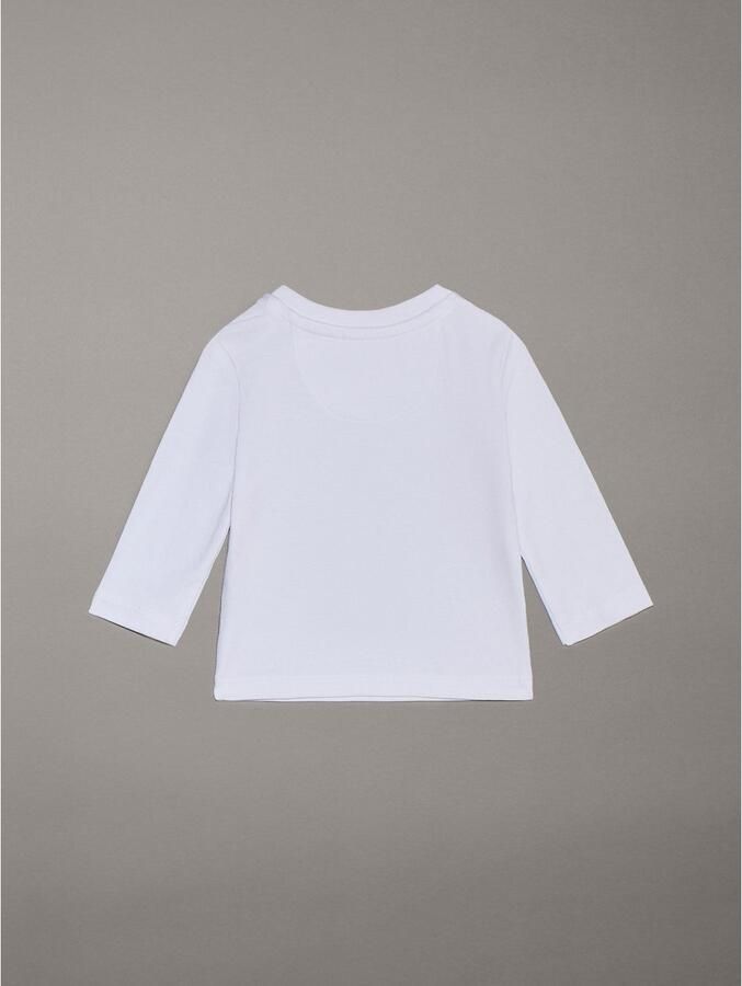 Calvin Klein Shirt met lange mouwen MONOGRAM LS T-SHIRT voor baby s tot 2 jaar met grote print - Foto 5