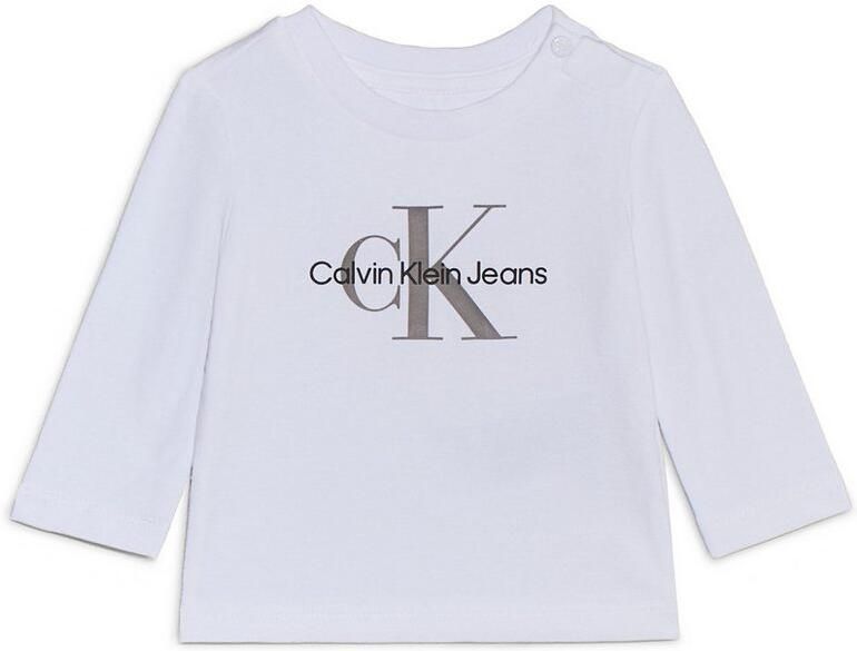 Calvin Klein Shirt met lange mouwen MONOGRAM LS T-SHIRT voor baby s tot 2 jaar met grote print - Foto 11