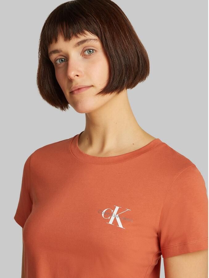 Calvin Klein Shirt met ronde hals 2-PACK MONOLOGO SLIM TEE met jeans logoprint op borsthoogte (2-delig Set van 2) - Foto 6