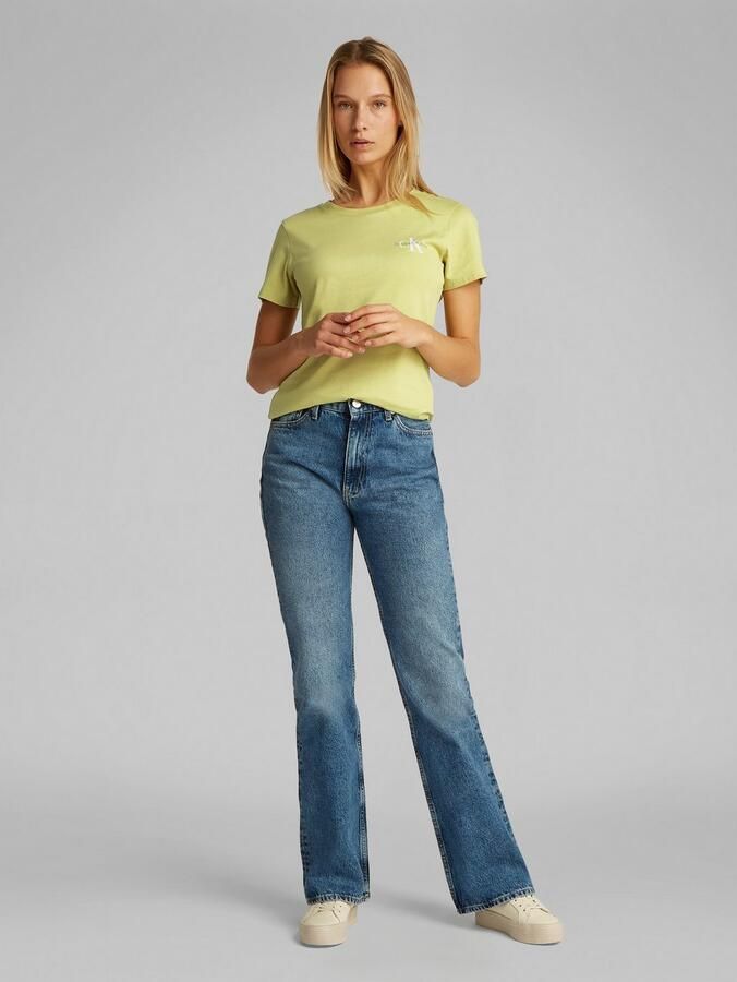 Calvin Klein Shirt met ronde hals 2-PACK MONOLOGO SLIM TEE met jeans logoprint op borsthoogte (2-delig Set van 2) - Foto 3