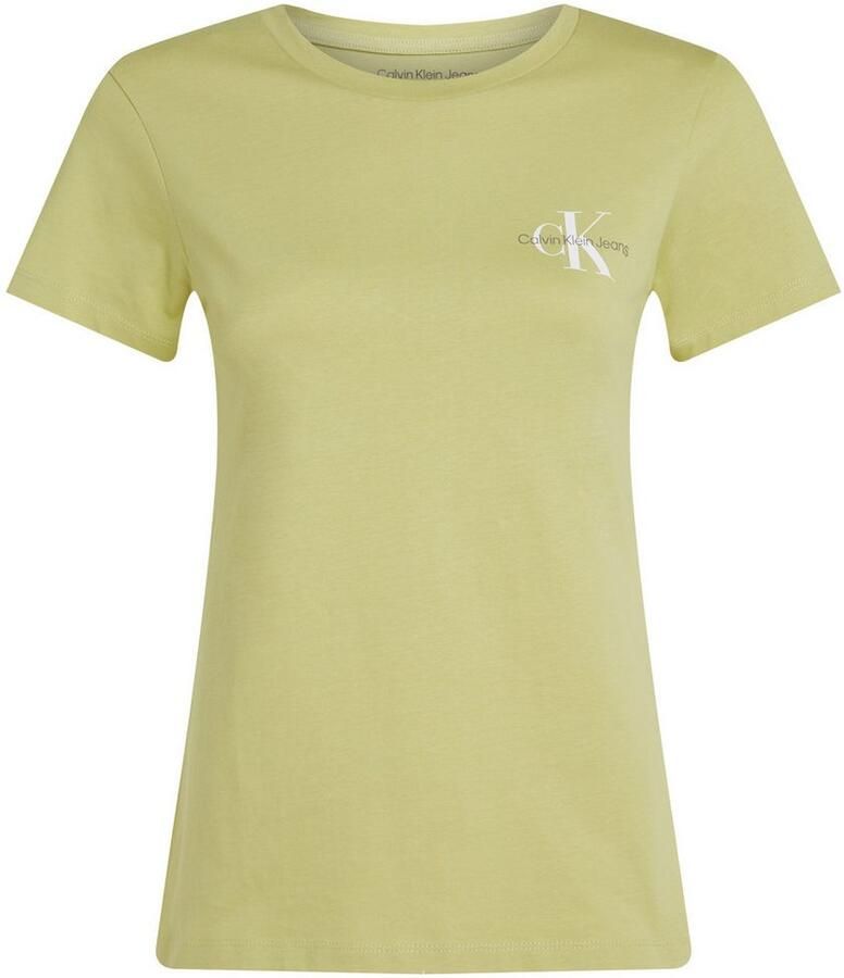 Calvin Klein Shirt met ronde hals 2-PACK MONOLOGO SLIM TEE met jeans logoprint op borsthoogte (2-delig Set van 2)