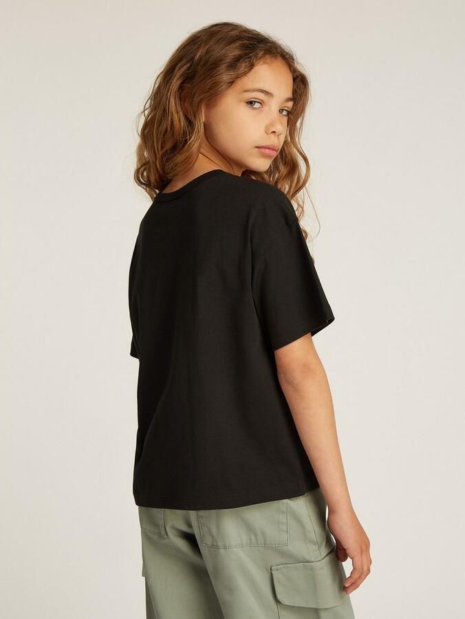 Calvin Klein Shirt met ronde hals MONOLOGO GLITTER SS T-SHIRT voor kinderen tot 16 jaar met logo-opdruk - Foto 3