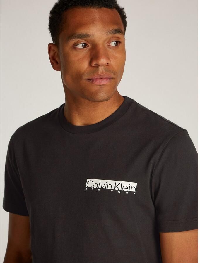 Calvin Klein Shirt met ronde hals NY CHEST BOX LOGO T-SHIRT - Foto 2