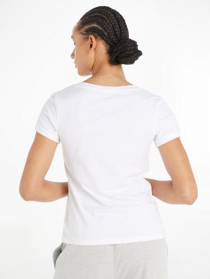 Calvin Klein Shirt met V-hals CK EMBROIDERY STRETCH V-NECK met klein -logoborduursel op borsthoogte (1-delig) - Foto 5