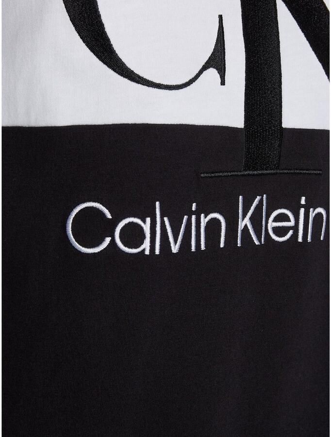 Calvin Klein Shirtjurk BLOCKING T SHIRT DRESS met jeans logo opschrift