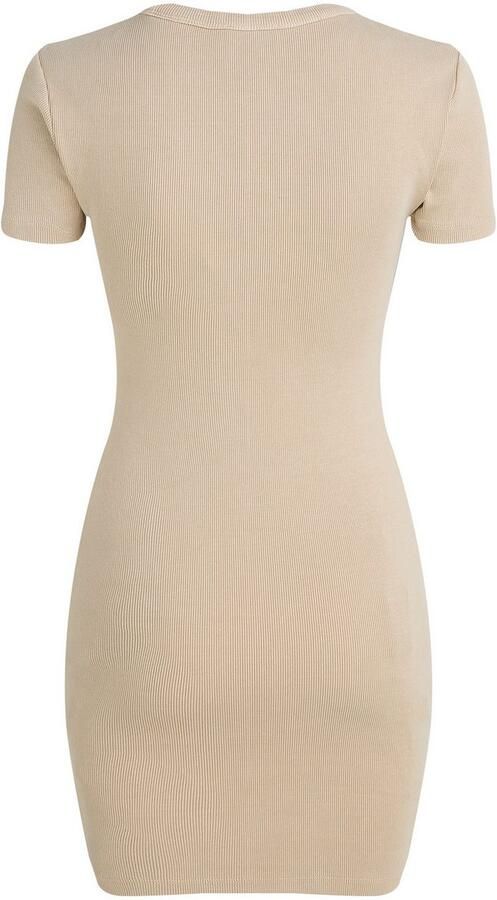 Calvin Klein Shirtjurk WASHED WOVEN LABEL RIB DRESS - Foto 3
