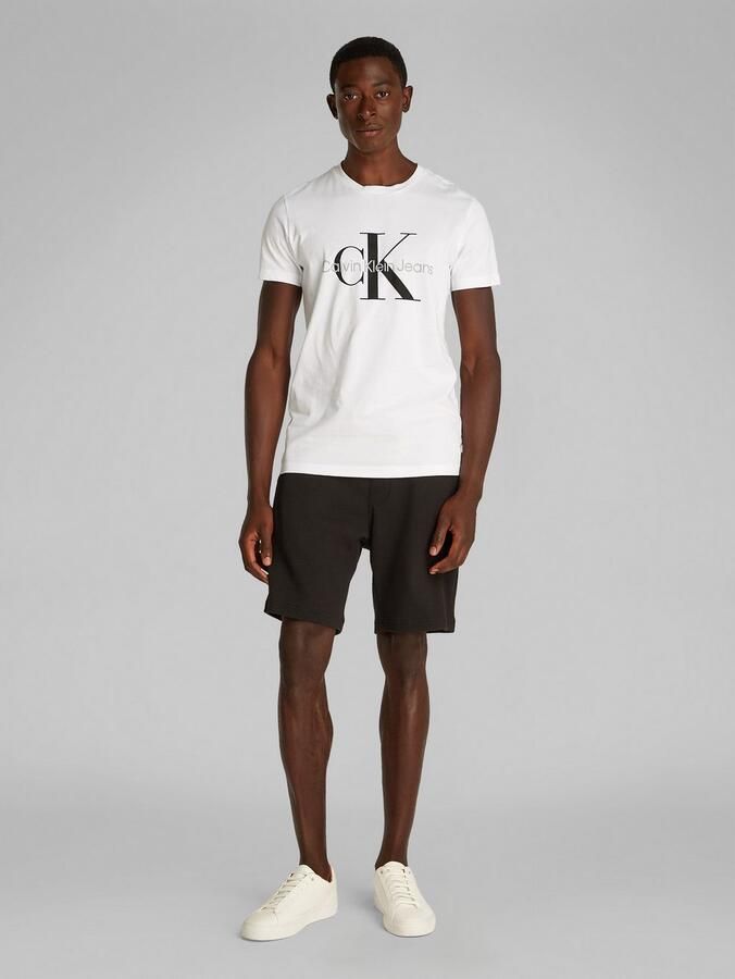 Calvin Klein Jeans Korte regular fit broek met structuurmotief - Foto 4