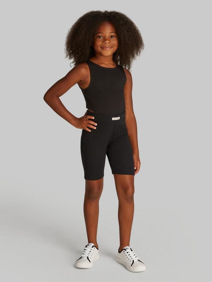 Calvin Klein Short RIB CYCLING SHORTS met geribbelde structuur voor kinderen tot 16 jaar