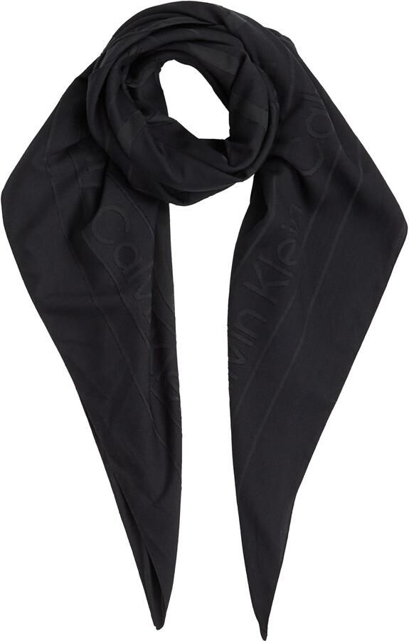 Calvin Klein Sjaal BURNOUT LARGE MONOGRAM SCARF - Foto 5
