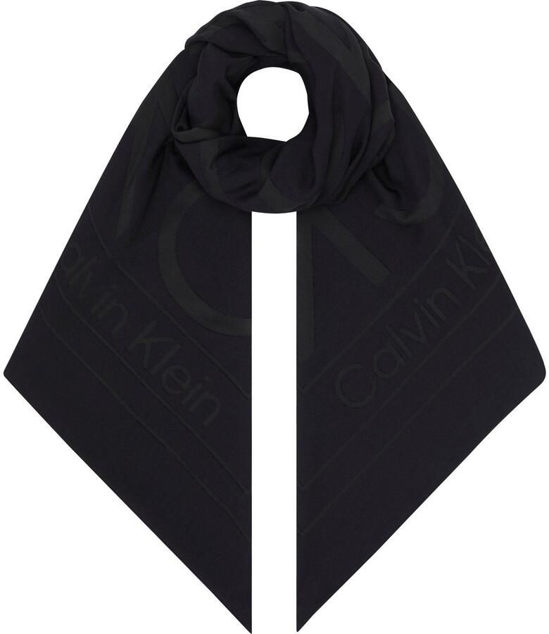 Calvin Klein Sjaal BURNOUT LARGE MONOGRAM SCARF - Foto 2