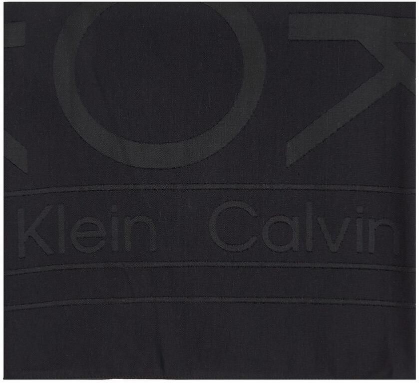 Calvin Klein Sjaal BURNOUT LARGE MONOGRAM SCARF - Foto 4