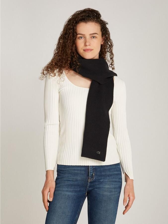 Calvin Klein Sjaal CK METAL CHUNKY RIB HW SCARF - Foto 2