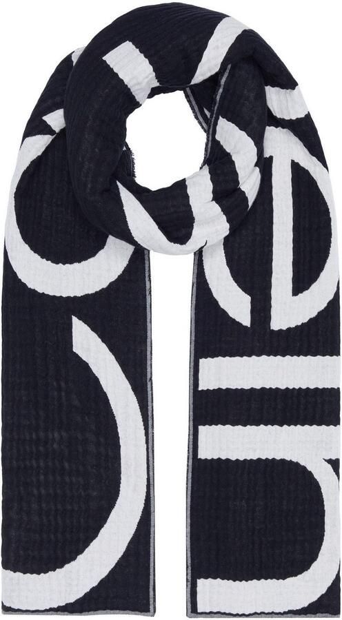 Calvin Klein Sjaal LOGO 2-TONES COTTON GAUGE SJAAL - Foto 3