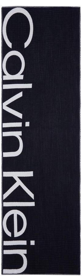 Calvin Klein Sjaal LOGO 2-TONES COTTON GAUGE SJAAL - Foto 4