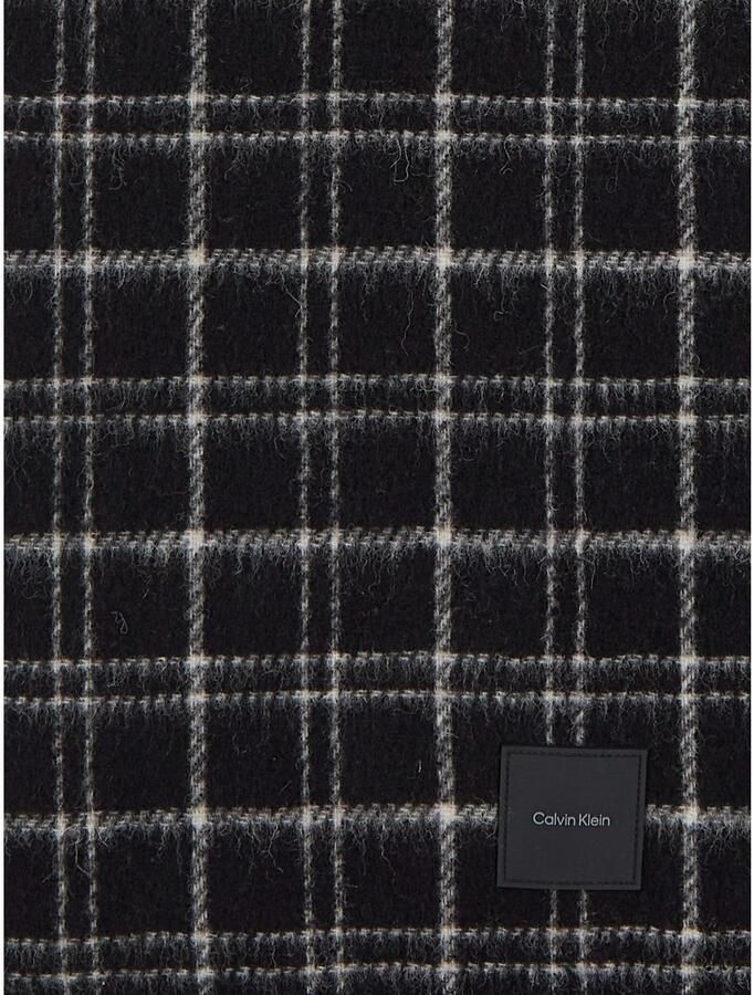 Calvin Klein Sjaal MINI CHECK WOOL SCARF