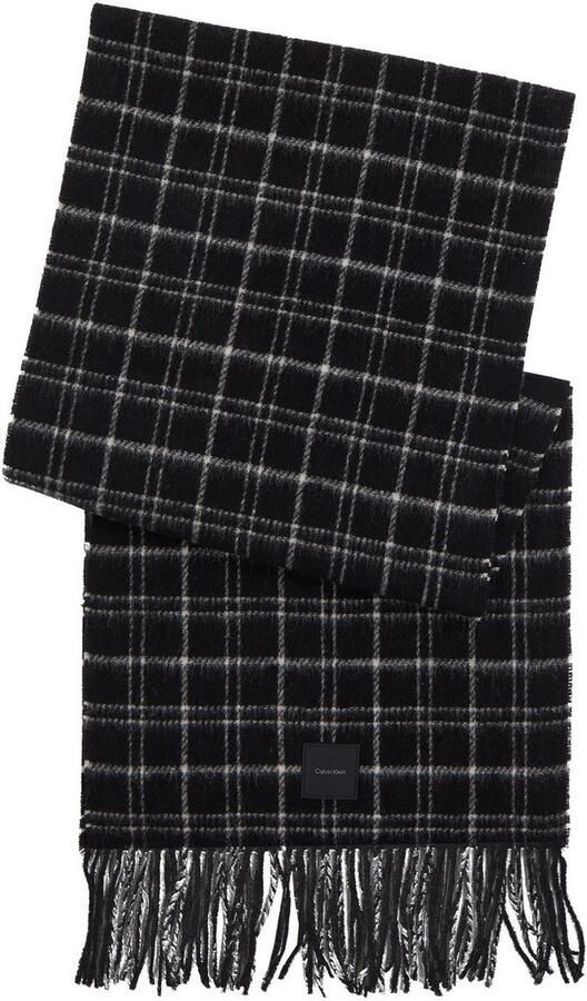 Calvin Klein Sjaal MINI CHECK WOOL SCARF - Foto 3