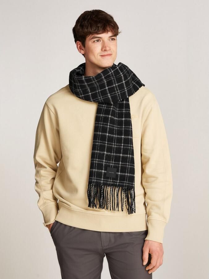 Calvin Klein Sjaal MINI CHECK WOOL SCARF - Foto 2