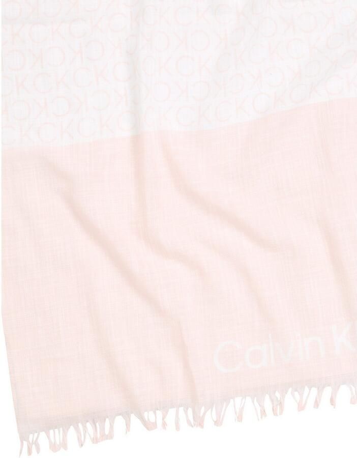 CK Calvin Klein Sjaal met logomotief model 'MONOGRAM'