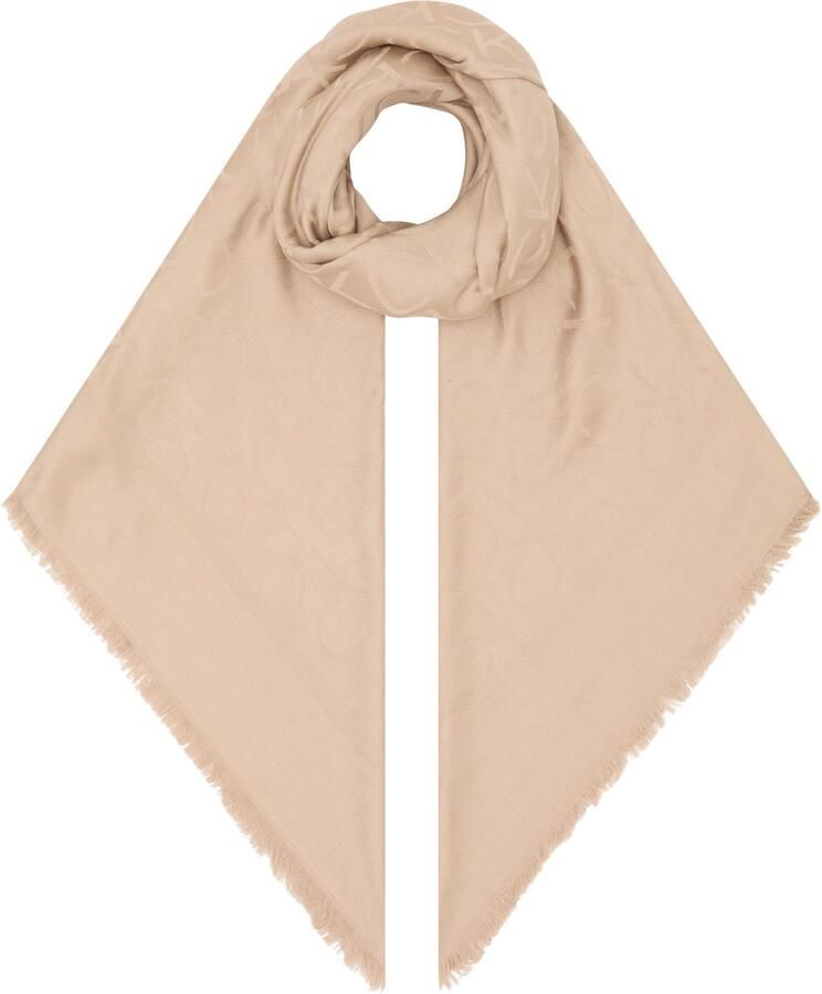 Calvin Klein Sjaal SHINY JACQUARD MONOGRAM SQUARE - Foto 5