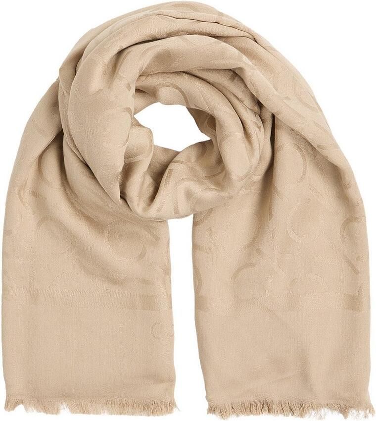 Calvin Klein Sjaal SHINY JACQUARD MONOGRAM SQUARE - Foto 2