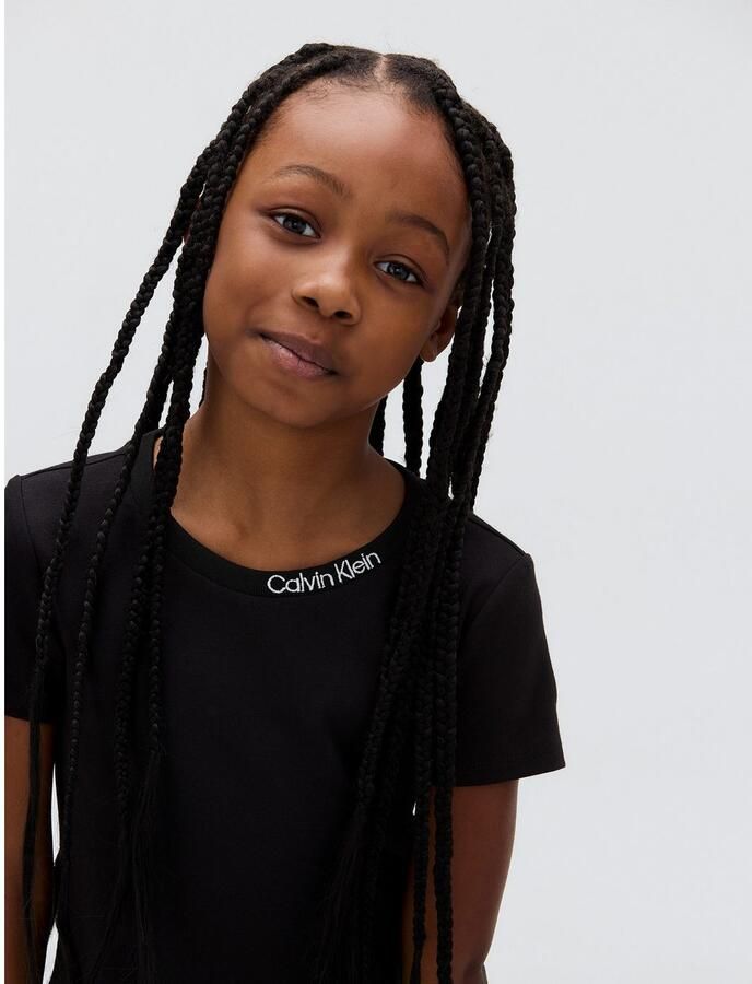 Calvin Klein Skaterjurk PUNTO EMBROIDERY DRESS voor kinderen tot 16 jaar