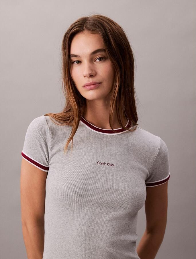 Calvin Klein Skaterjurk SS COLOR BLOCK COTTON RIB BABY T - Foto 4