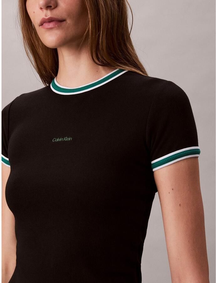 Calvin Klein Skaterjurk SS COLOR BLOCK COTTON RIB BABY T