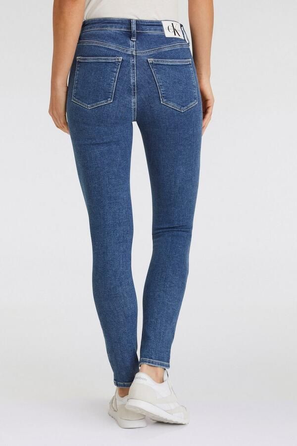 Calvin Klein Skinny fit jeans High rise skinny met ck monogram logoborduursel & badge - Foto 5