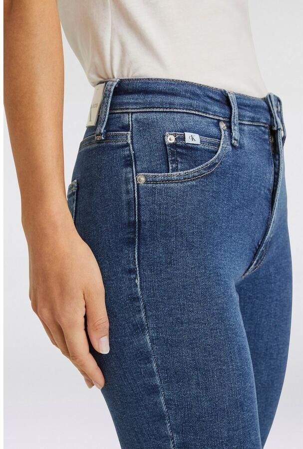 Calvin Klein Skinny fit jeans High rise skinny met ck monogram logoborduursel & badge - Foto 3