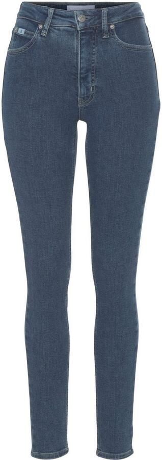 Calvin Klein Skinny fit jeans High rise skinny met ck monogram logoborduursel & badge - Foto 6