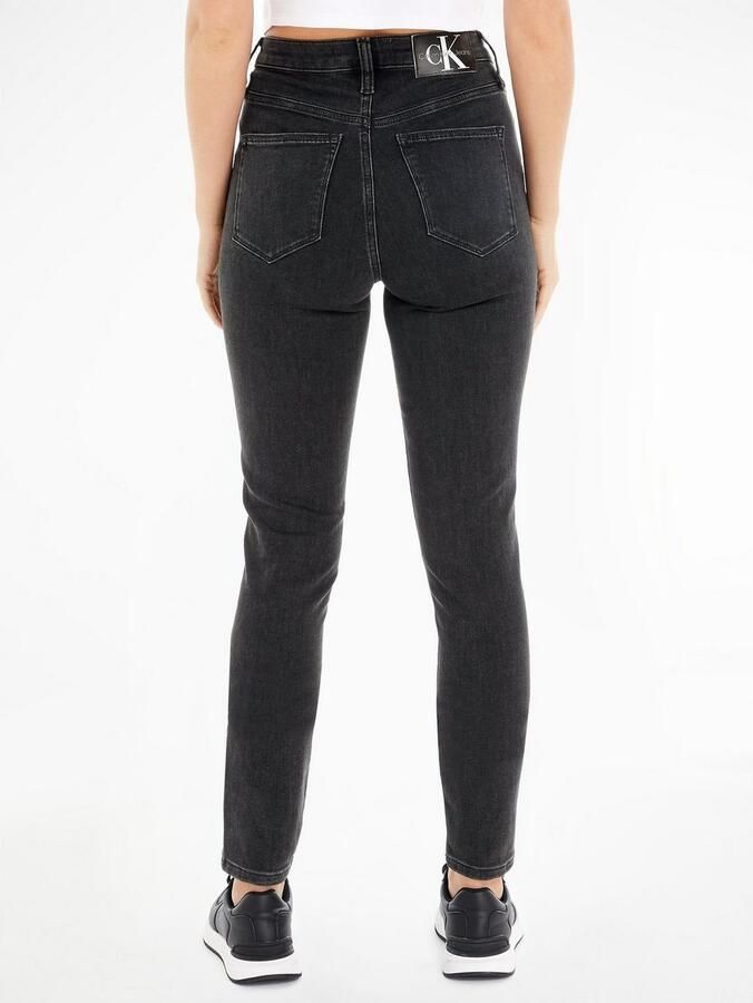 CALVIN KLEIN JEANS high waist skinny jeans black denim - Foto 5
