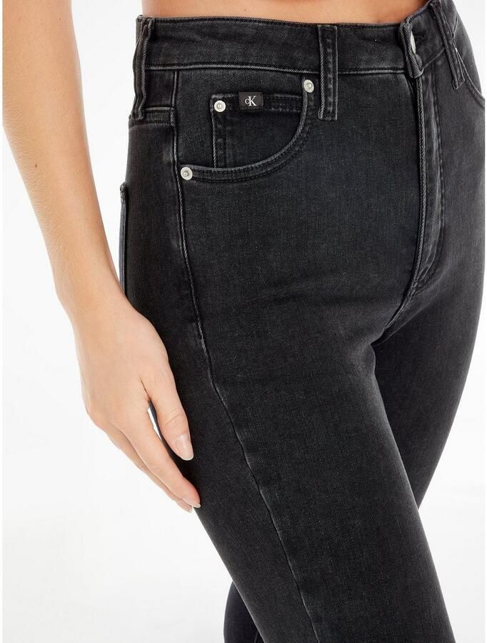 CALVIN KLEIN JEANS high waist skinny jeans black denim - Foto 2