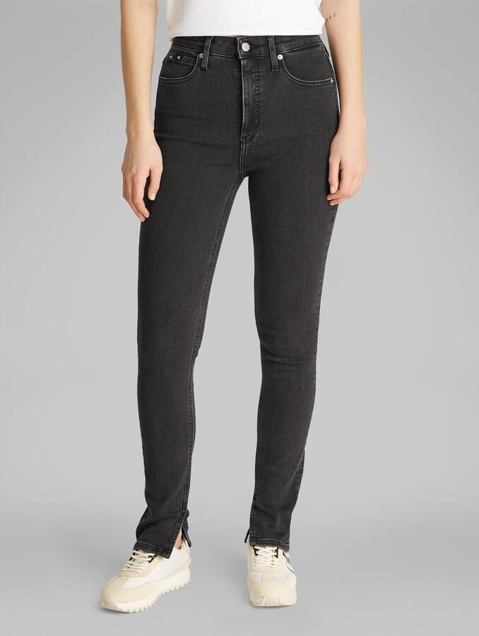 Calvin Klein Skinny fit jeans High rise skinny in zwarte wassing