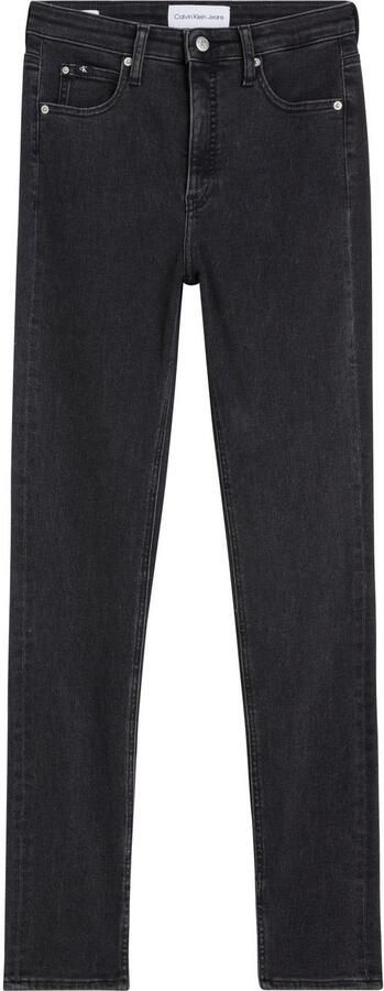 Calvin Klein Skinny fit jeans High rise skinny in zwarte wassing - Foto 5