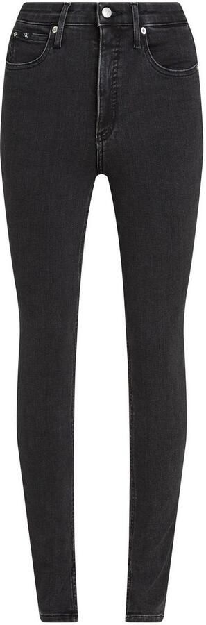 Calvin Klein Skinny fit jeans High rise skinny in zwarte wassing - Foto 6