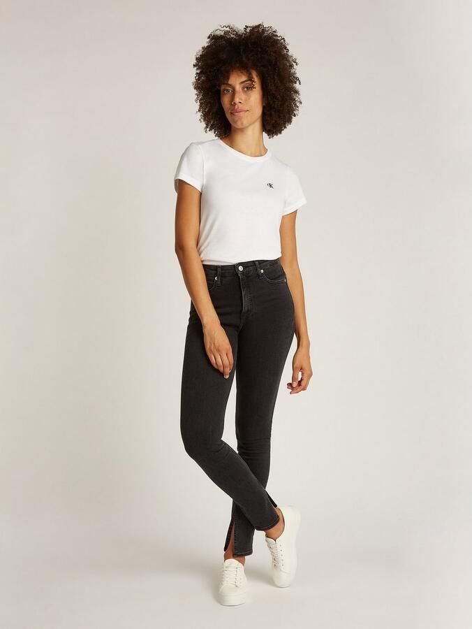 Calvin Klein Skinny fit jeans High rise super-skinny met stone-wash look met muntzakje - Foto 9