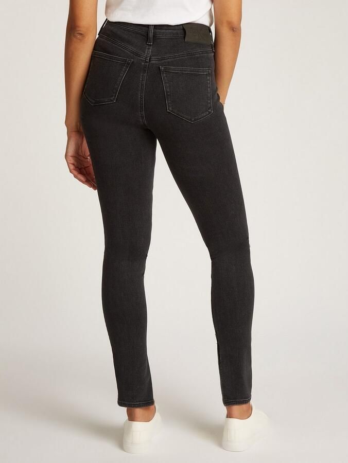 Calvin Klein Skinny fit jeans High rise super-skinny met stone-wash look met muntzakje - Foto 2