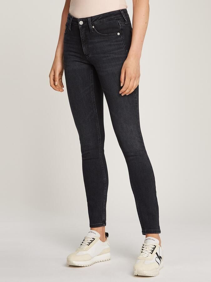 Calvin Klein Skinny fit jeans Mid rise skinny in 5-pocketsstijl - Foto 6
