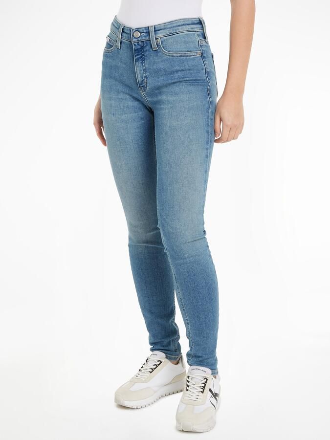 Calvin Klein Skinny fit jeans Mid rise skinny in 5-pocketsstijl - Foto 11
