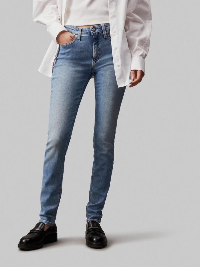 Calvin Klein Skinny fit jeans Mid rise skinny in 5-pocketsstijl - Foto 4