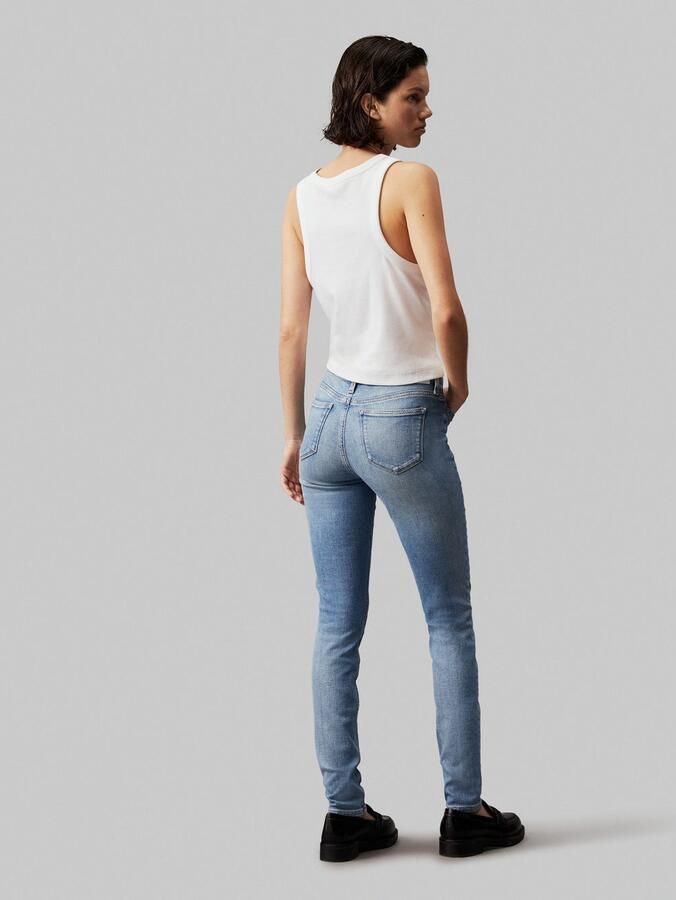 Calvin Klein Skinny fit jeans Mid rise skinny in 5-pocketsstijl - Foto 5