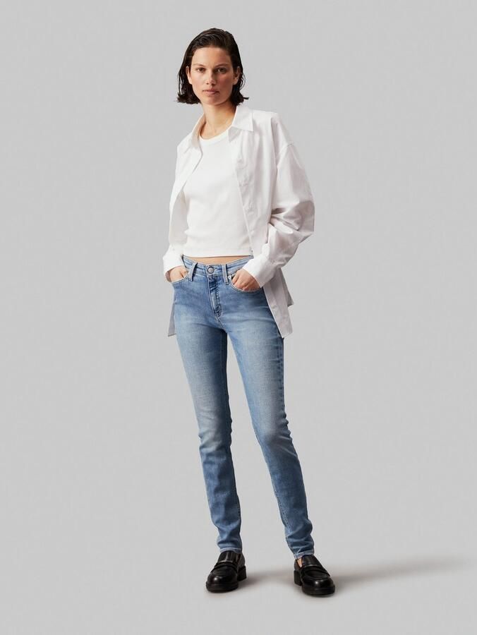 Calvin Klein Skinny fit jeans Mid rise skinny in 5-pocketsstijl - Foto 6