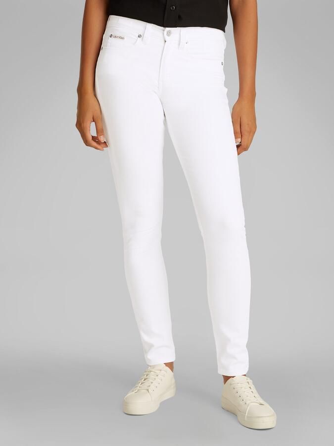 Calvin Klein Skinny fit jeans Mid rise skinny in coole wassing - Foto 3